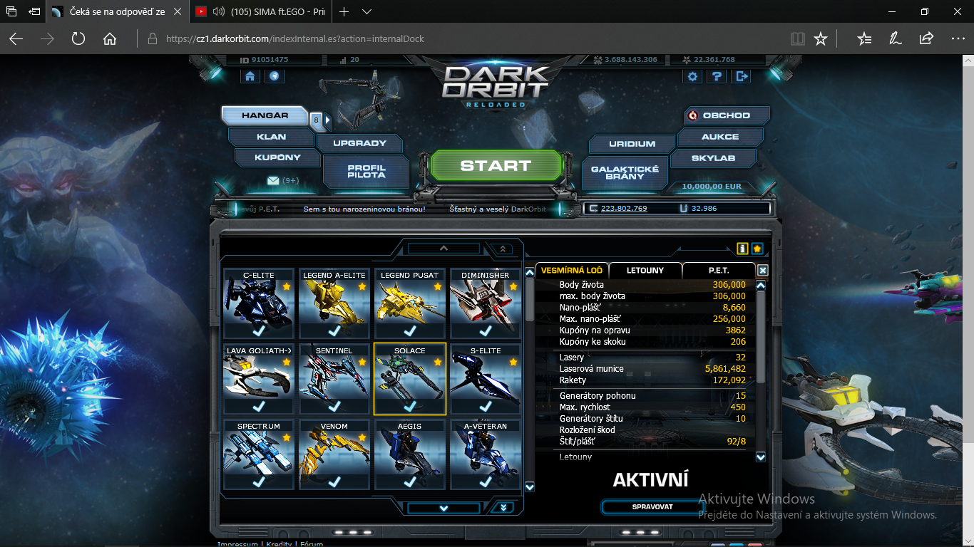 Odeslaný screenshot obrázek 