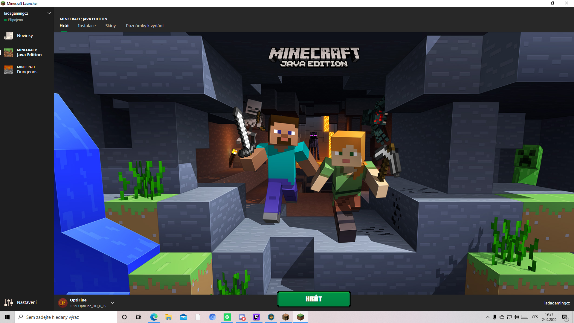 Odeslaný screenshot obrázek 