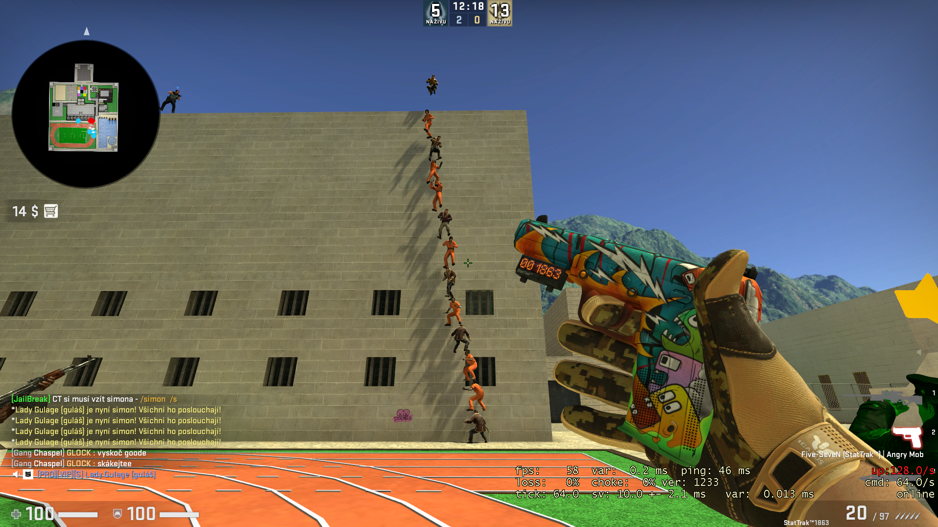 Odeslaný screenshot obrázek 