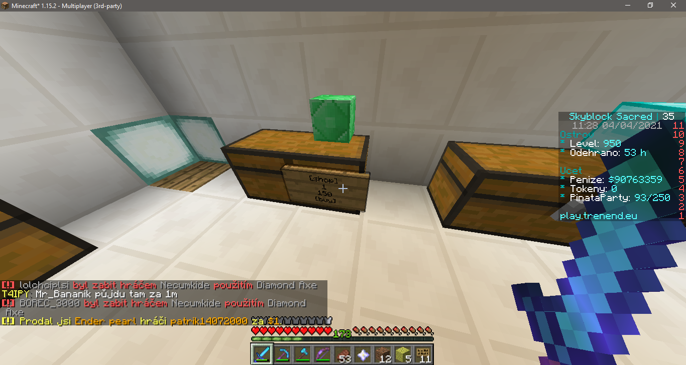 Odeslaný screenshot obrázek 