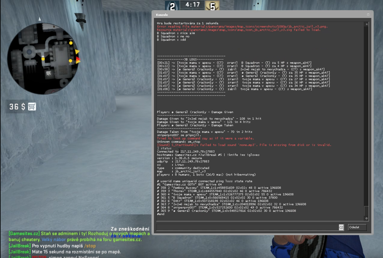 Odeslaný screenshot obrázek 