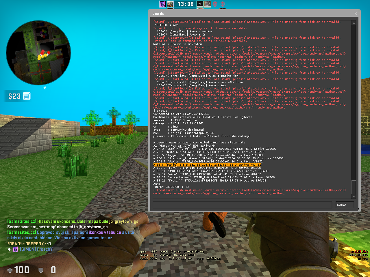 Odeslaný screenshot obrázek 