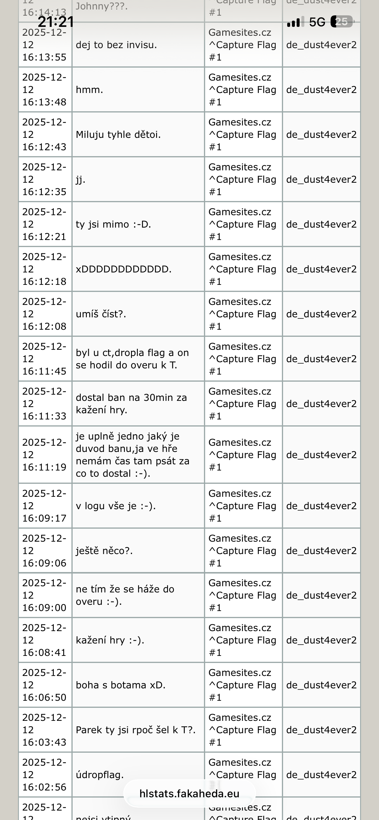 Odeslaný screenshot obrázek 
